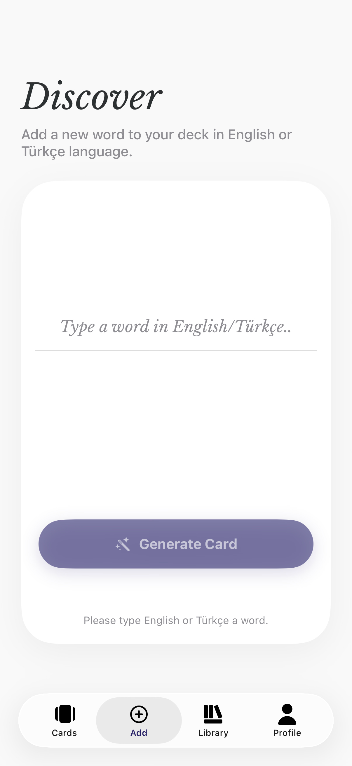 AI ile Kart Oluşturun